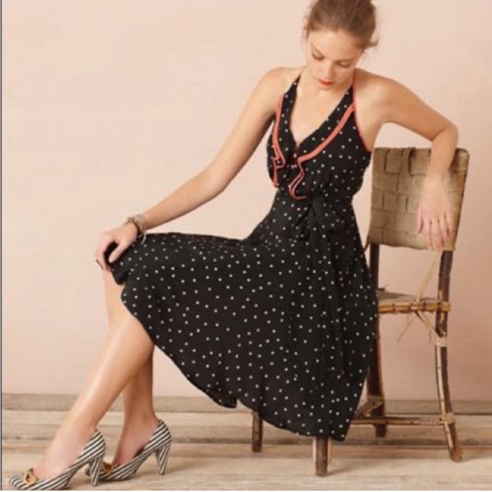 Anthropologie “Girls from Savoy” size 12 - 100% silk dress